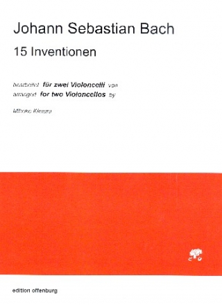 15 Inventionen fr 2 Violoncelli Spielpartitur