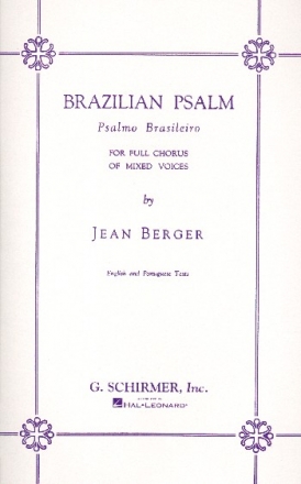 Brazilian Psalm for mixed chorus a cappella score (en/por)