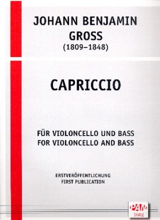 Capriccio fr Violoncello und Kontrabass 2 Spielpartituren