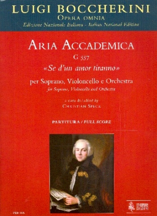 Aria accademica G557 for soprano, violoncello and orchestra score