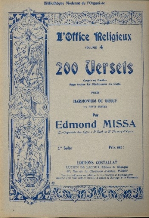 200 Versets vol.1 pour orgue (harmonium)