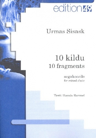 10 Kildu op.9 for mixed chorus a cappella score (est)