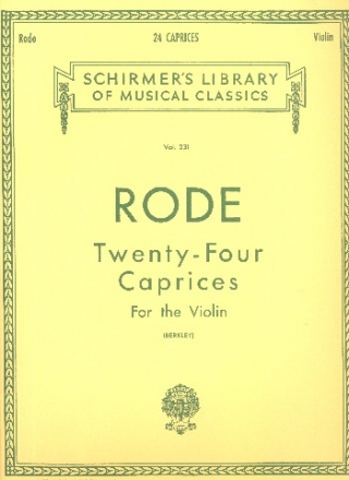 24 Caprices for violin