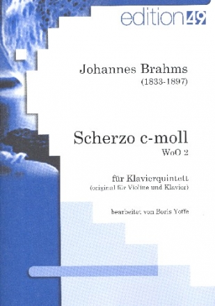 Scherzo e-Moll WoO2 fr 2 Violinen, Viola, Violoncello und Klavier Partitur