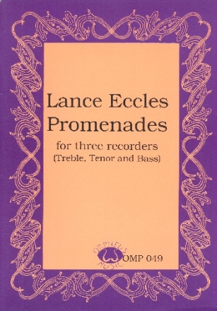 Promenades for 3 recorders (ATB) score and parts