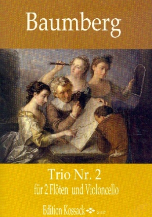 Trio op.1,2 fr 2 Flten und Violoncello (Fagott) Partitur und Stimmen