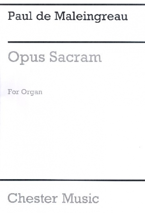 Opus Sacram op.10 for organ archive copy