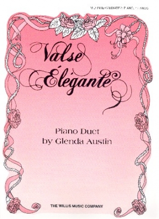 Valse lgante for piano 4 hands score