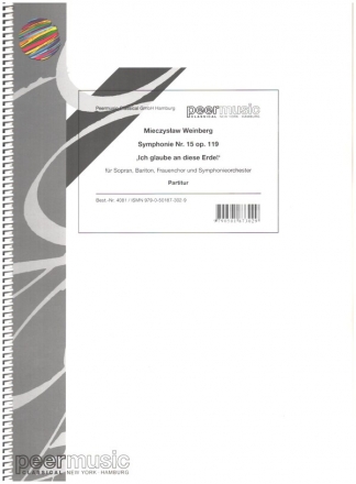 Sinfonie Nr.15 op.119 fr Sopran, Bariton, Frauenchor und Orchester Partitur