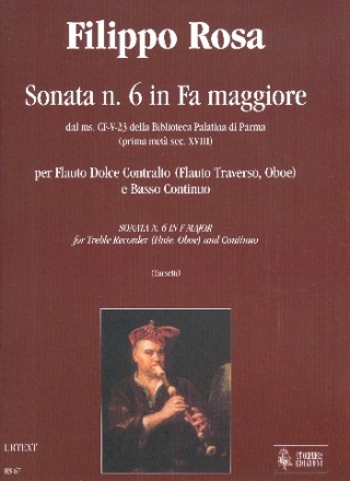 Sonate F-Dur Nr.6 fr Altblockflte (Flte/Oboe) und Cembalo