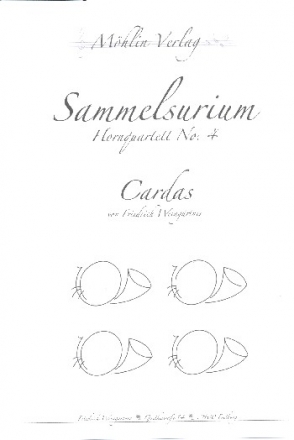 Cardas fr 4 Hrner Partituir und Stimmen
