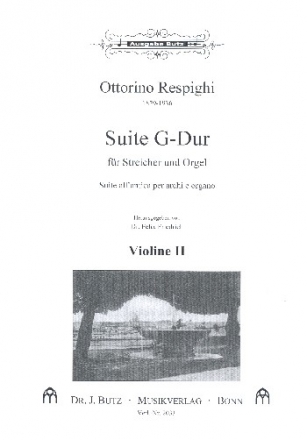 Suite G-Dur fr Streichorchester und Orgel Violine 2