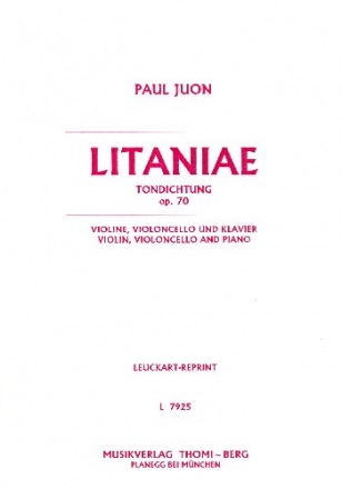 Litanie op.70 fr Violine, Violoncello und Klavier Stimmen