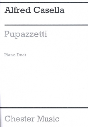 Pupazetti op.27 for piano 4 hands score,  archive copy