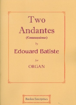 2 Andantes for organ