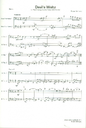 Devil's Waltz for 2 bass trombones score and parts