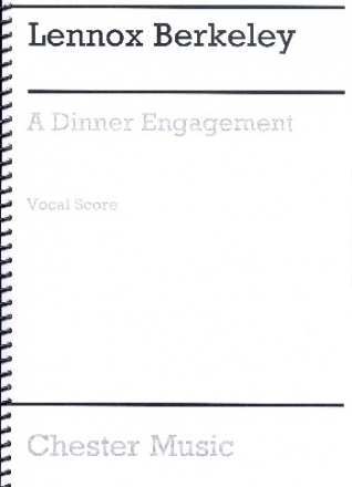 A Dinner Engagement  vocal score,  archive copy