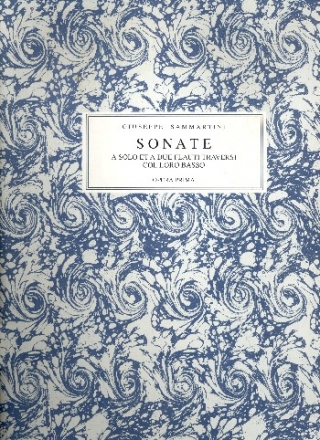 6 Sonate op.1 a 2 flauti traversi e basso facsimile