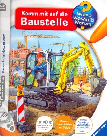 Tiptoi -  Komm mit auf die Baustelle (ohne Stift) (funktioniert nur mit Stift - muss separat erworben werden)