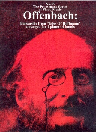 Barcarolle from Tales of Hoffmann for piano 4 hands score,  archive copy