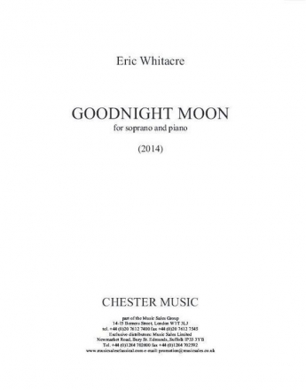 Goodnight Moon for sopran oand piano score (archive copy)