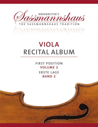 Sassmannshaus Viola Recital Album Band 2 fr 1-2 Violen und Klavier 2 Spielpartituren