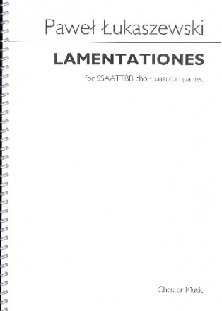 Lamentationes for mixed choir (SSAATTBB) unaccompanied