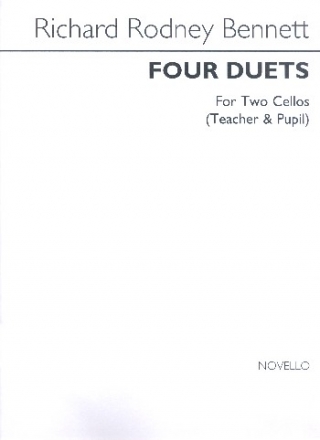 4 Duets for 2 cellos (teacher and pupil) score and parts