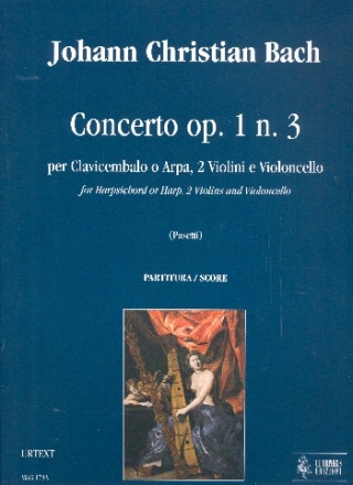 Concerto op.1,3 per clavicembalo o arpa, 2 violini e violoncello partitura