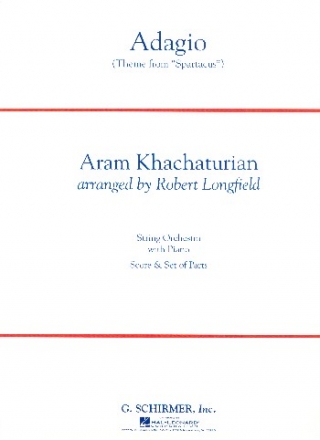 Adagio from Spartacus for string orchestra and piano score and parts (strings 8-8-4--4-4-4)