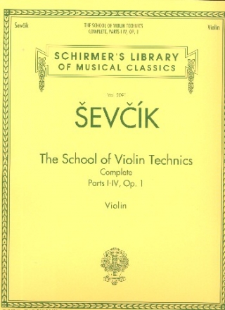 The School of Technics  op.1 parts 1-4 for violin