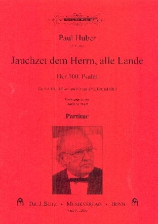 Jauchzet dem Herrn alle Lande fr gem Chor, Blser und Orgel (Pauken ad lib) Partitur