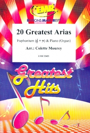 20 greatest Arias fr Euphonium und Klavier (Orgel)