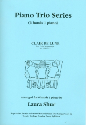 Claire de lune for piano 6 hands