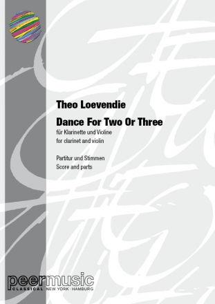 Dance for two or three for clarinet and violin (opt. with soprano recorder or piccolo) score and parts