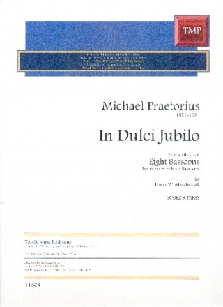 In dulcio jubilo for 8 bassoons score and parts
