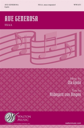 Ave generosa for female chorus a cappella score