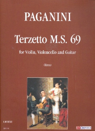 Terzetto in D Major MS69 for violin, cello and guitar score and parts