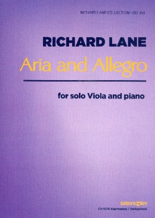 Aria and Allegro for solo viola and piano