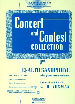 Concert and Contest Collection for alto sax (+oMP3-CD) for alto saxophone and piano saxophone part