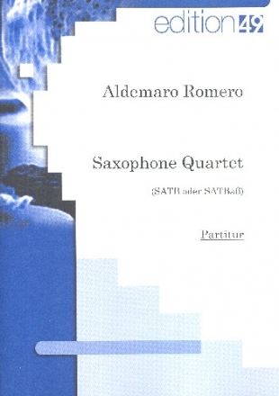 Saxophon-Quartett fr 4 Saxophone (SATBar(B)) Partitur und Stimmen