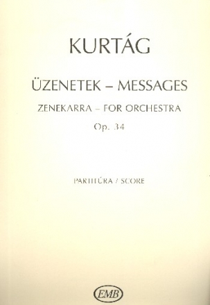 Messages op.34 for orchestra score