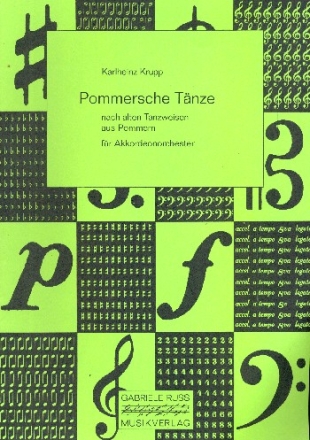 Pommersche Tnze fr Akkordeonorchester Partitur