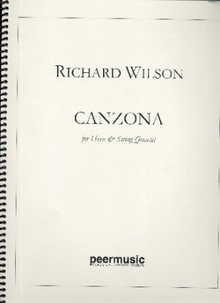 Canzona for horn and string quartet score and parts