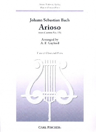 Arioso from Cantata BWV156 for flute or oboe and piano