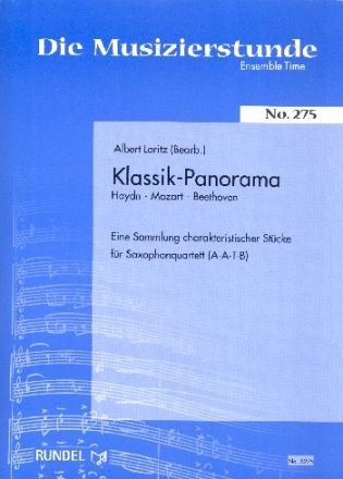 Klassik-Panorama fr 4 Saxophone (AATBar)