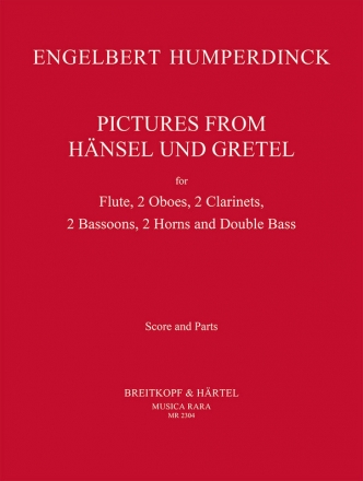 Pictures from Hnsel und Gretel for Flute, 2 oboes, 2 clarinets, 2 bassoon, 2 horns and double bass score and parts