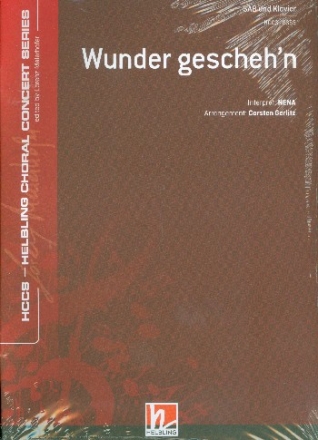 Wunder gescheh'n fr gem Chor (SAM) und Klavier Partitur