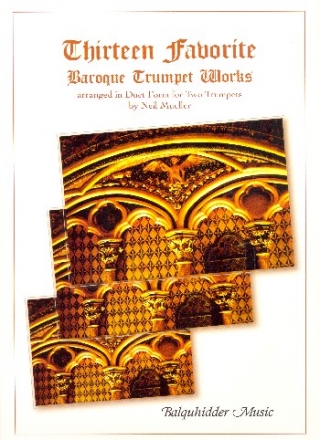 13 favorite baroque Trumpet Works for 2 trumpets score