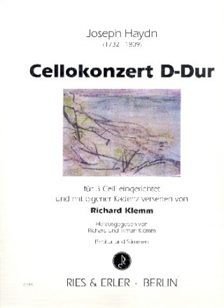 Konzert D-Dur fr Violoncello und Orchester fr Violoncello solo und 2 Violoncelli Partitur